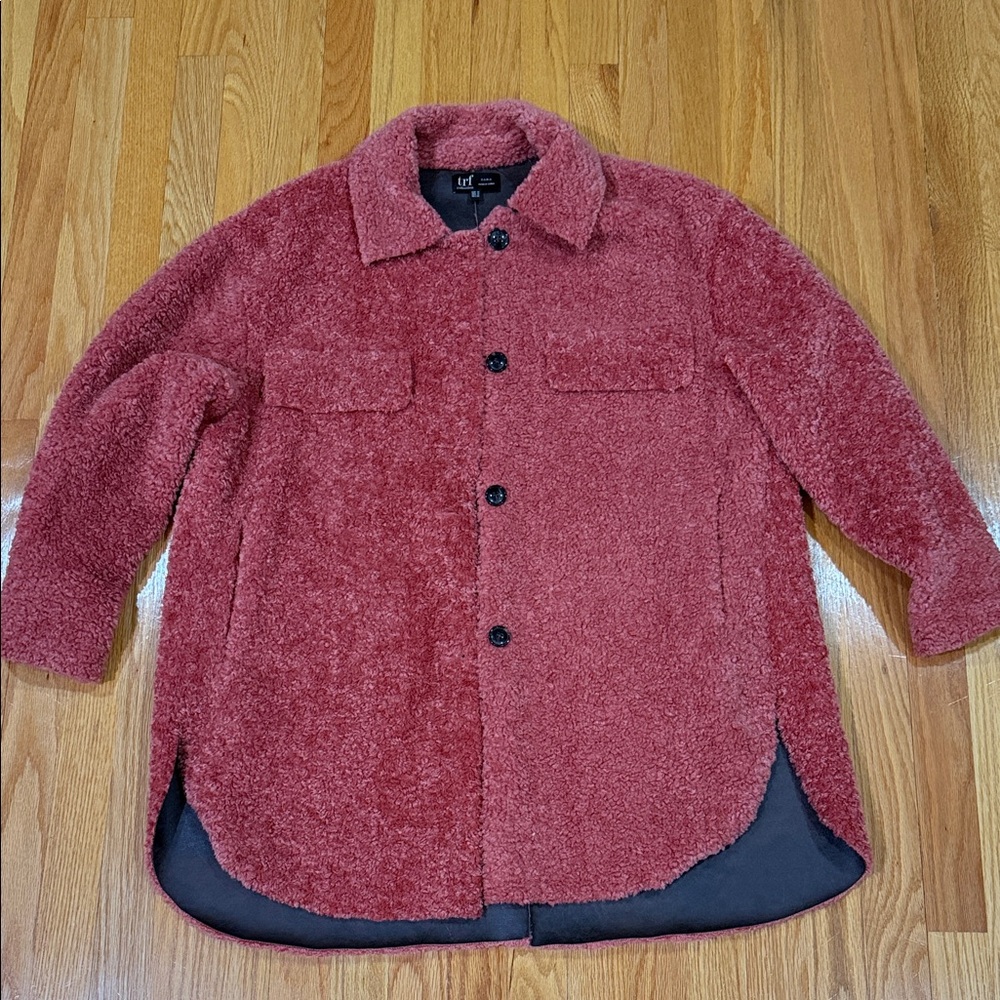 Zara Rose Teddy Jacket - Dusty Rose